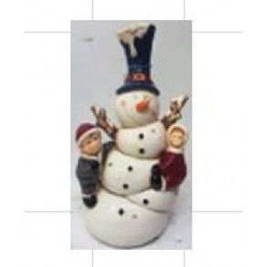 Статуэтка снеговик с детьми 29см. арт. нф-278