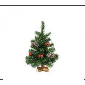 Декорация елка рождественская с рябиной 30 см. арт. pant-1936