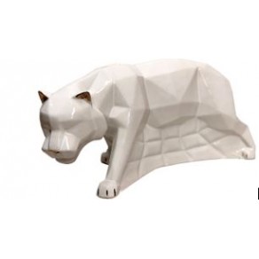 Копилка-оригами Тигр, белый с золотом арт-ККЮ-2003,Размер, см29*14*14