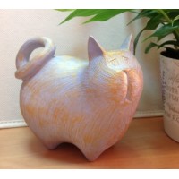 Копилка из полистоуна котик 4 лапы 17см арт. ПЛ-12325