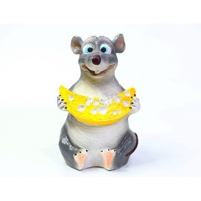 Статуэтка мышь с сыром 21см. арт. f-1252