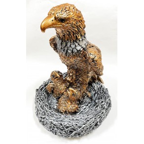 Статуэтка Орёл с орлятами в гнезде бронза 44 см, Арт.КЛ-15674
