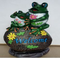 Фигура садовая лягушки welcom, арт. иа-799