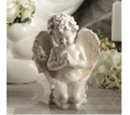 Статуэтка ангел молящийся перламутр, арт. иа-1210п, 34*20 см