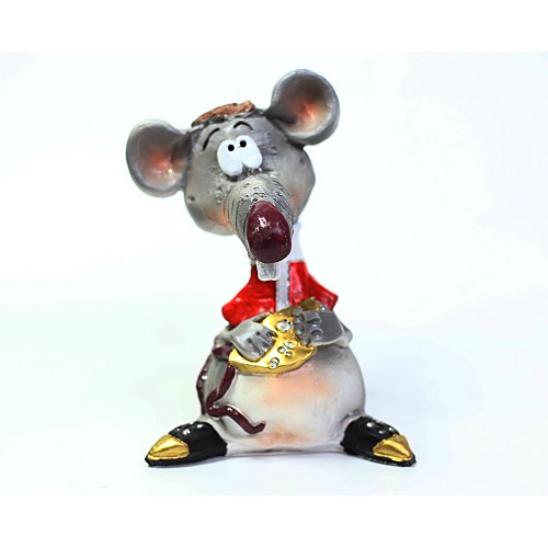 Копилка мышь с сыром (забавная) 21см. арт. f-406