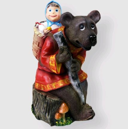 Фигура садовая маша и медведь арт. сф-1250