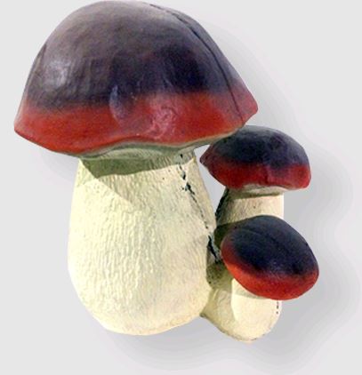Фигура садовая тройка гриб большой, арт. сф-2022, 33см