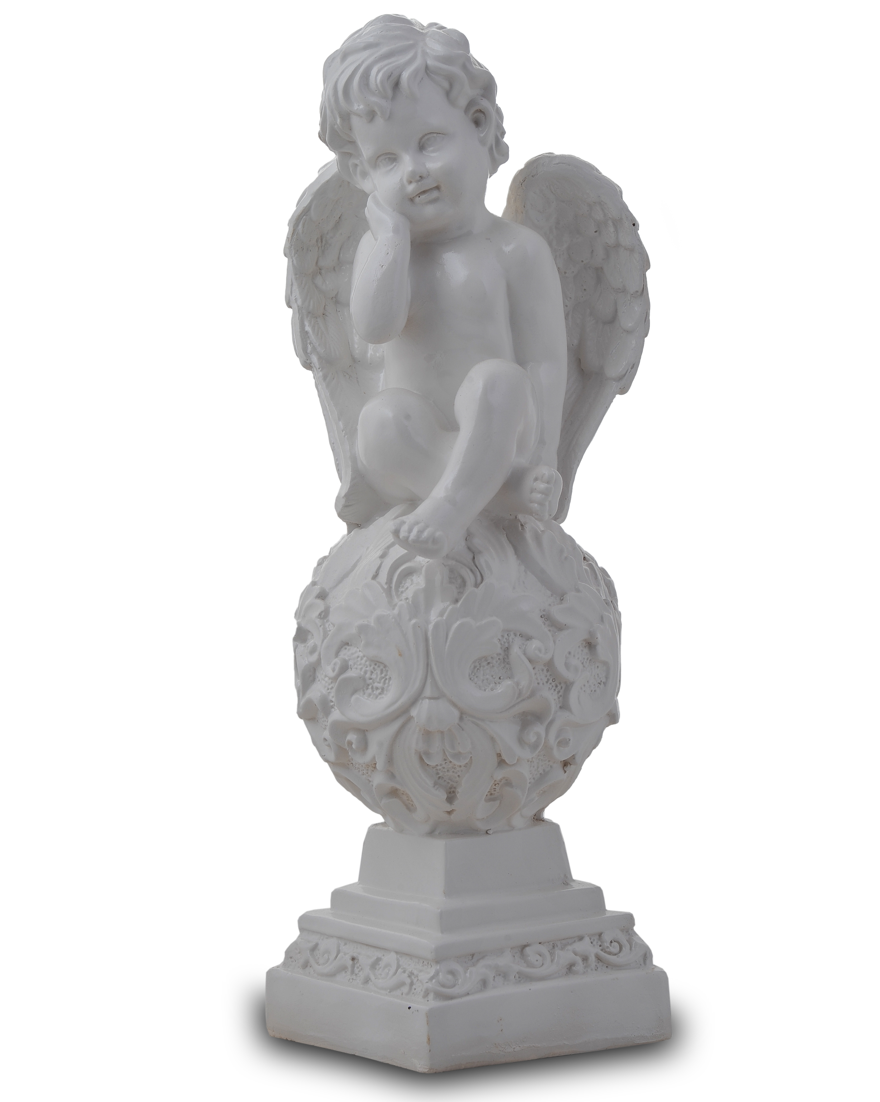 Статуэтка ангел на шаре малый 36см арт.гд-15С04