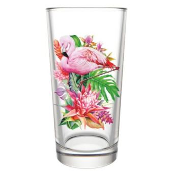 Набор стаканов 230 мл.6шт.арт. дек-146 фламинго в тропиках