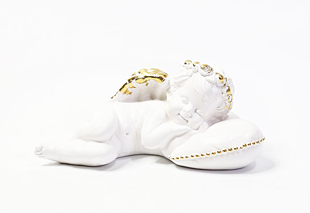 Статуэтка ангел на подушке маленький золото арт. иа-7260з