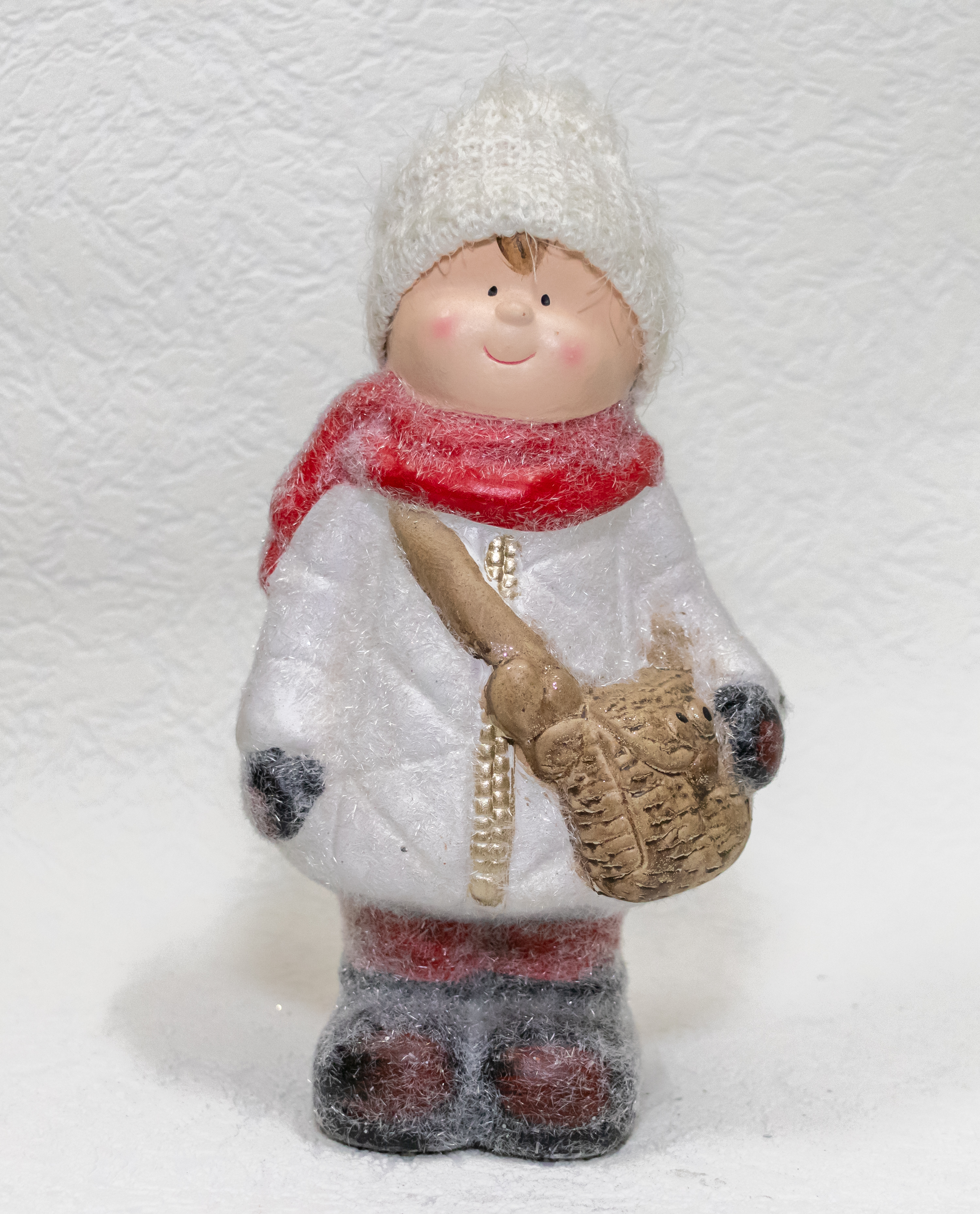 Декорация фигура рождественская девочка/мальчик 27 см. арт. pgot-3893
